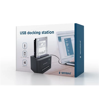 Gembird HD32-U2S-5 HD32-U2S-5 2.5/3.5" SATA3 USB2.0 fekete dokkoló Gembird HD32-U2S-5 HD32-U2S-5 2.5/3.5" SATA3 USB2.0 fekete dokkoló