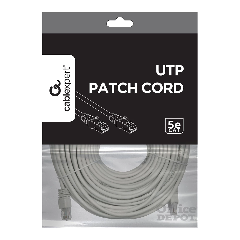 Gembird PP12-30M 30m RJ45 CAT5e UTP M/M szürke patch kábel