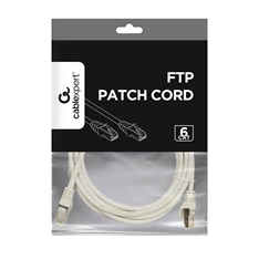 Gembird PP6-3M 3m RJ45 CAT6 FTP - RJ45 CAT6 FTP M/M szürke patch kábel Gembird PP6-3M 3m RJ45 CAT6 FTP - RJ45 CAT6 FTP M/M szürke patch kábel