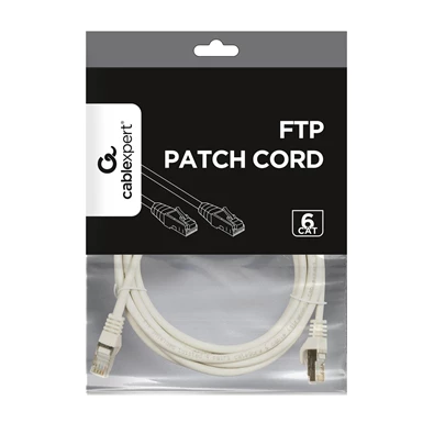 Gembird PP6-3M 3m RJ45 CAT6 FTP - RJ45 CAT6 FTP M/M szürke patch kábel Gembird PP6-3M 3m RJ45 CAT6 FTP - RJ45 CAT6 FTP M/M szürke patch kábel