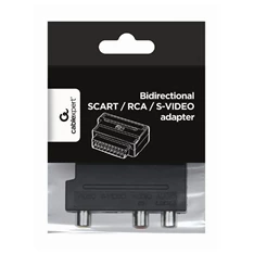 Gembird Scart -> 3db RCA S-Video M/F adapter fekete Gembird Scart -> 3db RCA S-Video M/F adapter fekete
