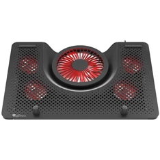 Genesis NHG-1411 Oxid 550 17,3" LED-es 5 ventilátoros fekete-piros notebook hűtőpad Genesis NHG-1411 Oxid 550 17,3" LED-es 5 ventilátoros fekete-piros notebook hűtőpad