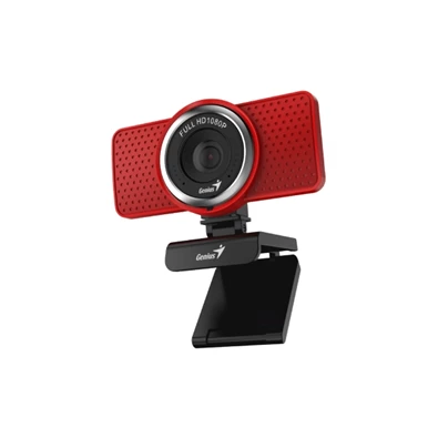 Genius Ecam 8000 1080p piros webkamera Genius Ecam 8000 1080p piros webkamera