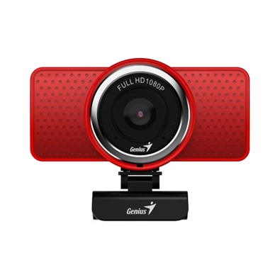 Genius Ecam 8000 1080p piros webkamera Genius Ecam 8000 1080p piros webkamera