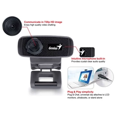 Genius Facecam 1000X fekete webkamera Genius Facecam 1000X fekete webkamera