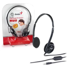 Genius HS-M200C single-jack fekete headset Genius HS-M200C single-jack fekete headset