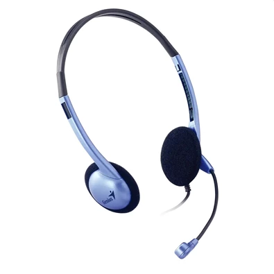 Genius HS-02B PC vezetékes kék headset Genius HS-02B PC vezetékes kék headset