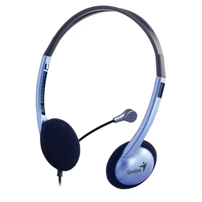 Genius HS-02B PC vezetékes kék headset Genius HS-02B PC vezetékes kék headset