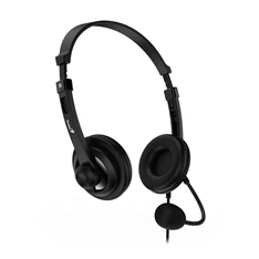 Genius HS-230U USB-C vezetékes fekete headset Genius HS-230U USB-C vezetékes fekete headset