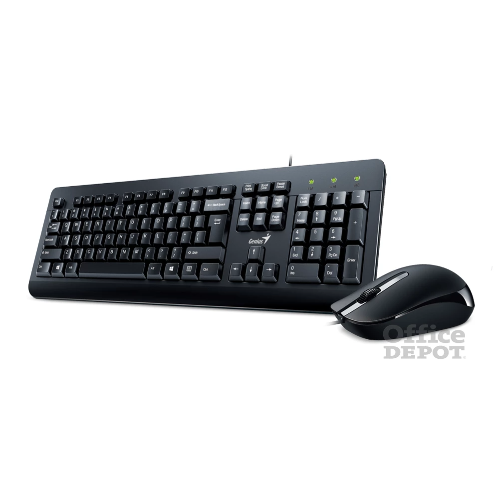 Genius KM-160 HUN fekete USB billentyűzet + egér