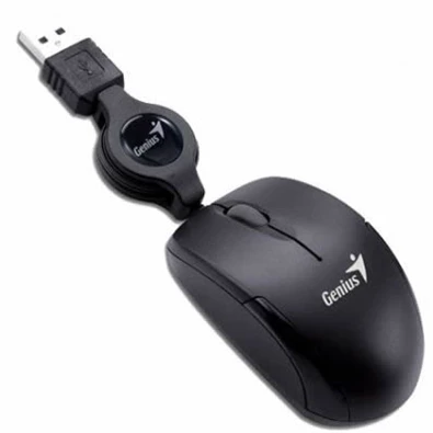 Genius MicroTraveler V2 USB fekete notebook egér Genius MicroTraveler V2 USB fekete notebook egér