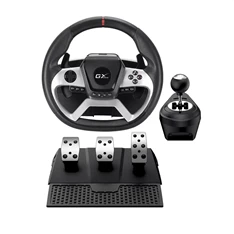 Genius SpeedMaster X5 FF PC/Xbox One/PS4 fekete versenykormány + pedál + váltó (Újracsomagolt) Genius SpeedMaster X5 FF PC/Xbox One/PS4 fekete versenykormány + pedál + váltó (Újracsomagolt)