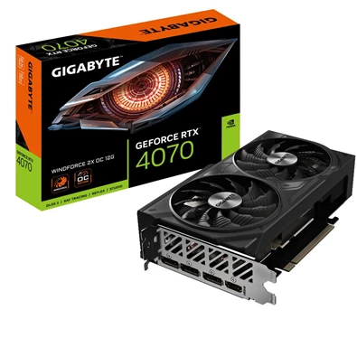 Gigabyte GeForce RTX 4070 WINDFORCE 2X OC nVidia 12GB GDDR6X 192bit PCIe videókártya Gigabyte GeForce RTX 4070 WINDFORCE 2X OC nVidia 12GB GDDR6X 192bit PCIe videókártya