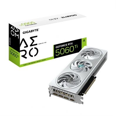 Gigabyte GeForce RTX 5060 Ti Aero OC 16GB GDDR6 videókártya