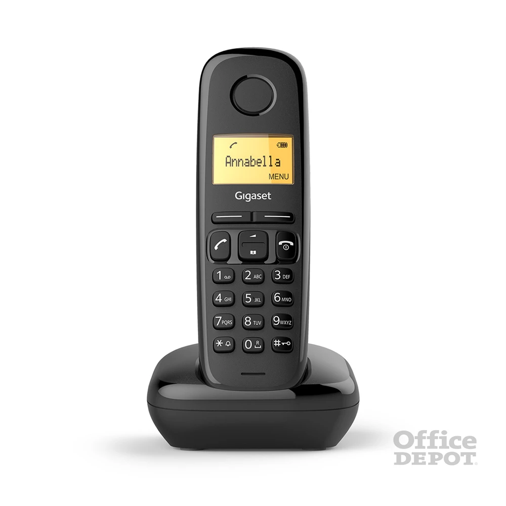 Gigaset A170 DECT hívóazonosítós fekete telefon