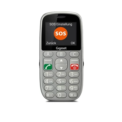Gigaset GL390 2,2" Dual SIM ezüst mobiltelefon Gigaset GL390 2,2" Dual SIM ezüst mobiltelefon