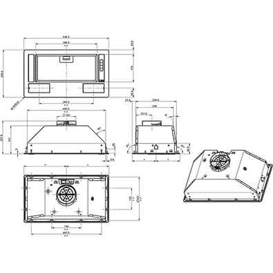 Gorenje BHI681EB fekete beépíthető páraelszívó Gorenje BHI681EB fekete beépíthető páraelszívó