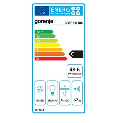 Gorenje BHP523E10X szürke teleszkópos páraelszívó Gorenje BHP523E10X szürke teleszkópos páraelszívó
