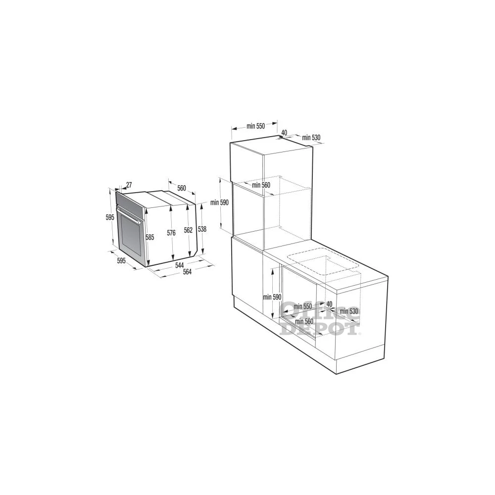 Gorenje BOS67372CLB beépíthető antracit sütő