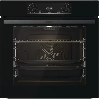 Gorenje BOS6737E13BG fekete, beépíthető, sütőtér: 77L, grill, légkeverés, hidrolitikus, sütő