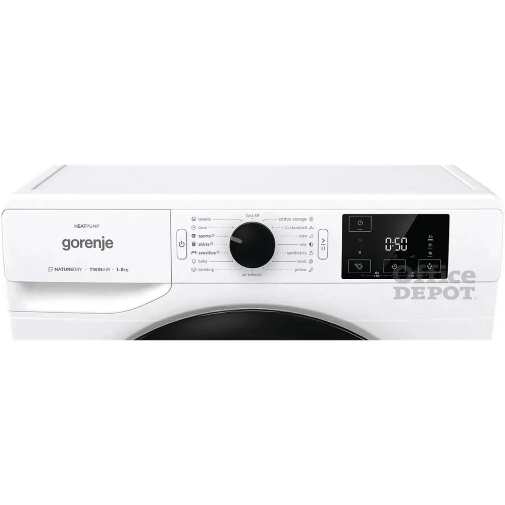 Gorenje DNE82/GN fehér, 8 kg, hőszivattyús, szárítógép