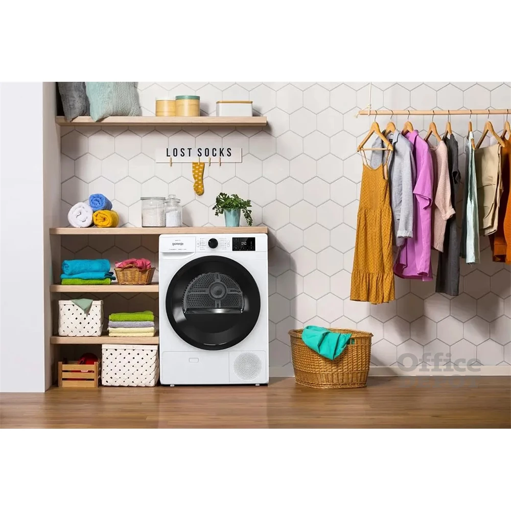 Gorenje DNE82/GN fehér, 8 kg, hőszivattyús, szárítógép