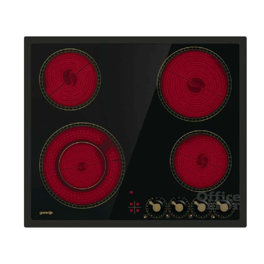 Gorenje EC642CLB fekete, beépíthető, elektromos üvegkerámia, főzőzóna: 4, beépíthető méret: 56cm, főzőlap