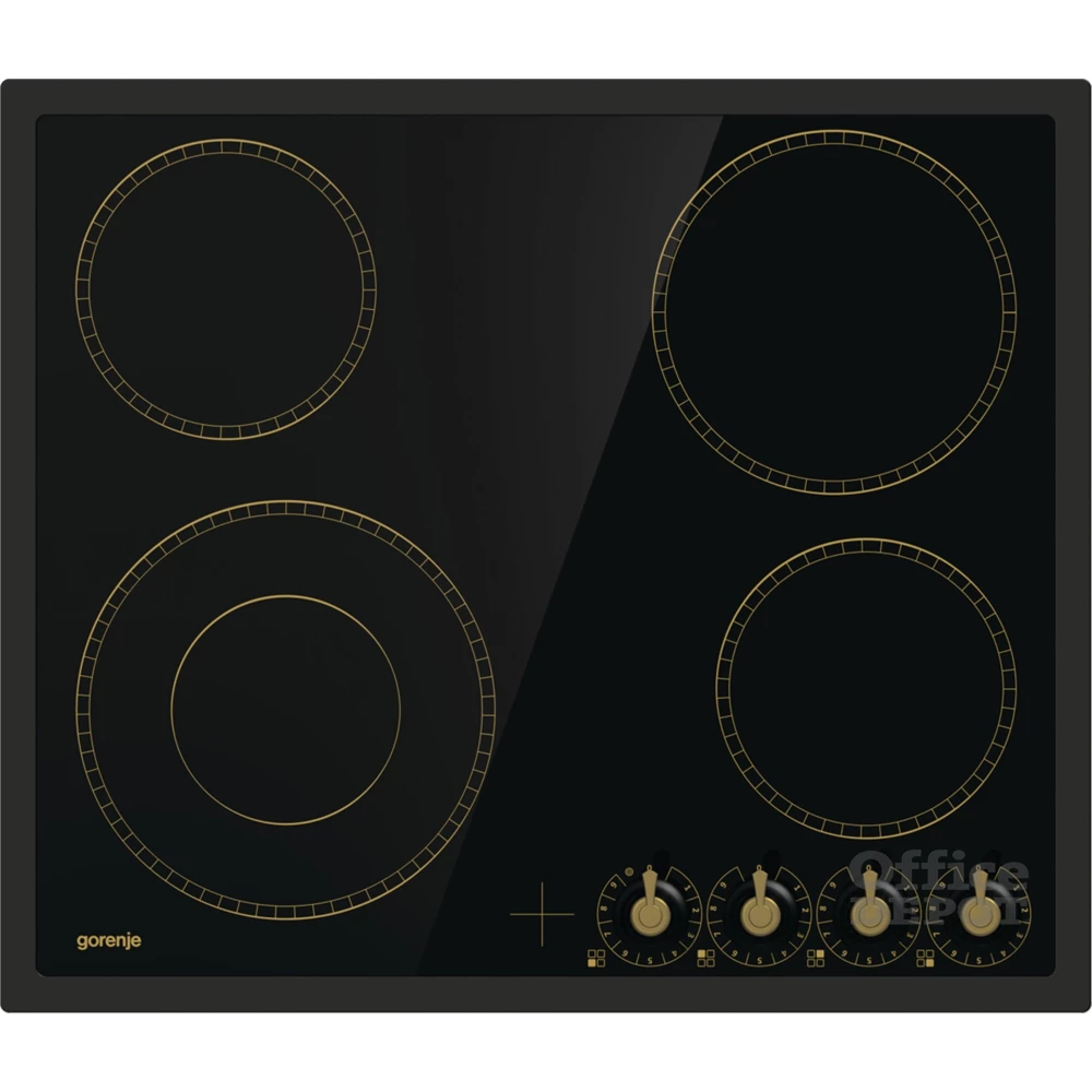 Gorenje EC642CLB fekete, beépíthető, elektromos üvegkerámia, főzőzóna: 4, beépíthető méret: 56cm, főzőlap