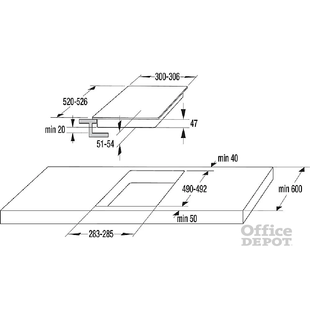 Gorenje ECT322BCSC fekete, beépíthető, elektromos üvegkerámia, főzőzóna: 2, beépíthető méret: 27cm, főzőlap