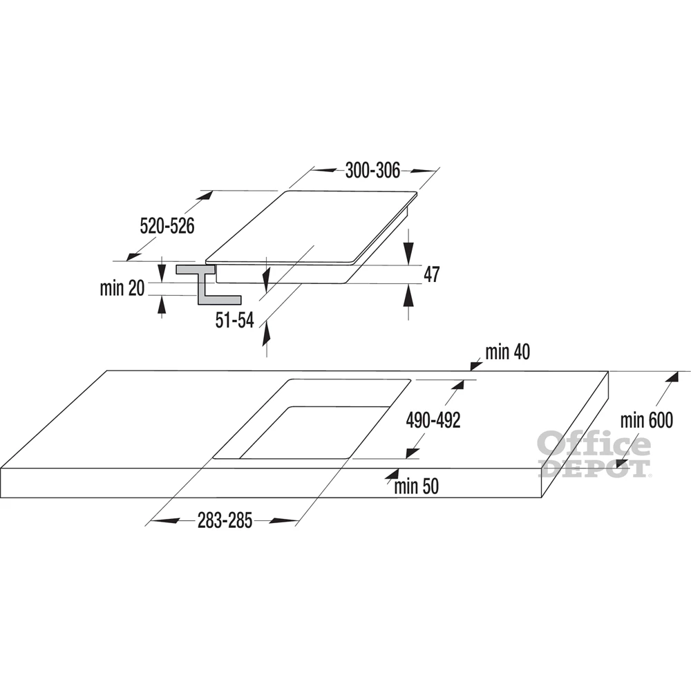 Gorenje ECT322BCSC fekete, beépíthető, elektromos üvegkerámia, főzőzóna: 2, beépíthető méret: 27cm, főzőlap