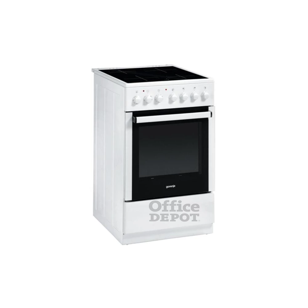 Gorenje EC 5341 WG fehér, szabadonálló, kerámialapos, elektromos, főzőzóna: 4, sütő:70L, grill, tűzhely