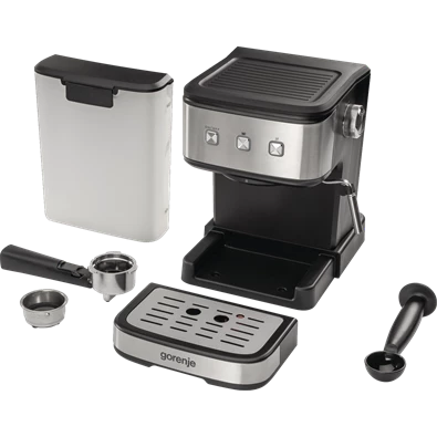 Gorenje ESCM12MBK ezüst espresso kávéfőző Gorenje ESCM12MBK ezüst espresso kávéfőző