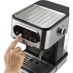 Gorenje ESCM15DBK inox-fekete espresso kávéfőző Gorenje ESCM15DBK inox-fekete espresso kávéfőző