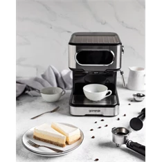 Gorenje ESCM15DBK inox-fekete espresso kávéfőző Gorenje ESCM15DBK inox-fekete espresso kávéfőző