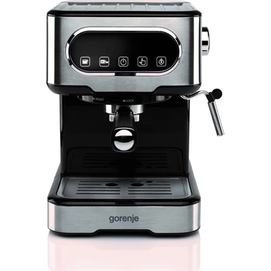 Gorenje ESCM15DBK inox-fekete espresso kávéfőző Gorenje ESCM15DBK inox-fekete espresso kávéfőző