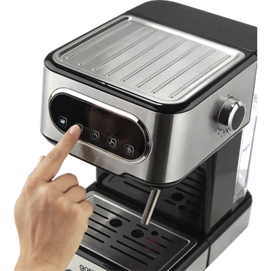 Gorenje ESCM15DBK inox-fekete espresso kávéfőző Gorenje ESCM15DBK inox-fekete espresso kávéfőző