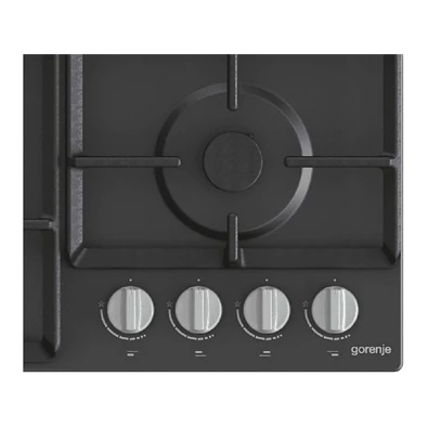 Gorenje G641EXB fekete, beépíthető, gáz, főzőzóna: 4, beépíthető méret: 56cm, főzőlap