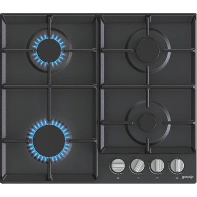 Gorenje G641EXB fekete, beépíthető, gáz, főzőzóna: 4, beépíthető méret: 56cm, főzőlap