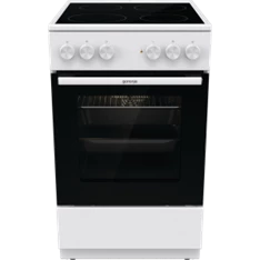 Gorenje GEC5A41WG fehér, szabadonálló, kerámialapos, elektromos, főzőzóna: 4, sütő:62L, grill, tűzhely