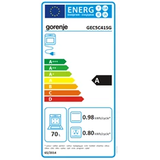 Gorenje GEC5C41SG inox kerámialapos tűzhely Gorenje GEC5C41SG inox kerámialapos tűzhely