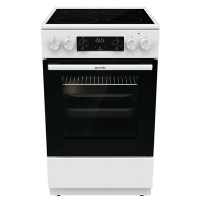 Gorenje GEC5C42WG fehér, szabadonálló, kerámialapos, elektromos, főzőzóna: 4, sütő:70L, grill, tűzhely