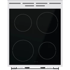 Gorenje GEC5C42WG fehér, szabadonálló, kerámialapos, elektromos, főzőzóna: 4, sütő:70L, grill, tűzhely