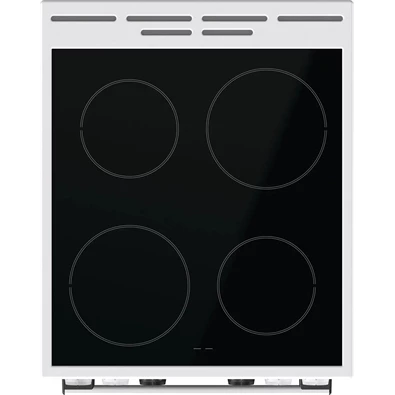Gorenje GEC5C42WG fehér, szabadonálló, kerámialapos, elektromos, főzőzóna: 4, sütő:70L, grill, tűzhely