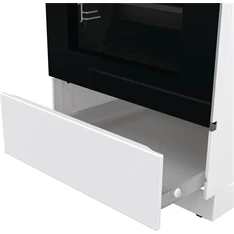 Gorenje GEC5C42WG fehér, szabadonálló, kerámialapos, elektromos, főzőzóna: 4, sütő:70L, grill, tűzhely