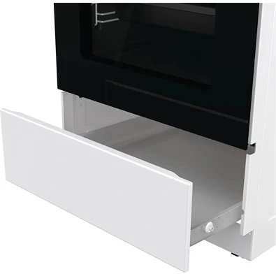 Gorenje GEC5C42WG fehér, szabadonálló, kerámialapos, elektromos, főzőzóna: 4, sütő:70L, grill, tűzhely