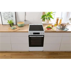 Gorenje GEC5C42WG fehér, szabadonálló, kerámialapos, elektromos, főzőzóna: 4, sütő:70L, grill, tűzhely