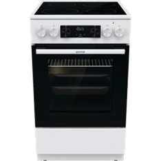 Gorenje GEC5C42WG fehér, szabadonálló, kerámialapos, elektromos, főzőzóna: 4, sütő:70L, grill, tűzhely