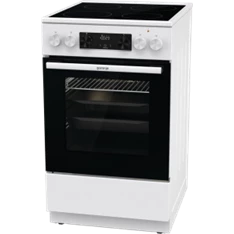 Gorenje GEC5C42WG fehér, szabadonálló, kerámialapos, elektromos, főzőzóna: 4, sütő:70L, grill, tűzhely