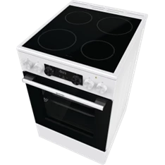 Gorenje GEC5C42WG fehér, szabadonálló, kerámialapos, elektromos, főzőzóna: 4, sütő:70L, grill, tűzhely