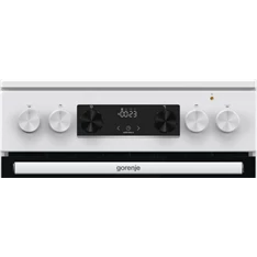 Gorenje GEC5C42WG fehér, szabadonálló, kerámialapos, elektromos, főzőzóna: 4, sütő:70L, grill, tűzhely